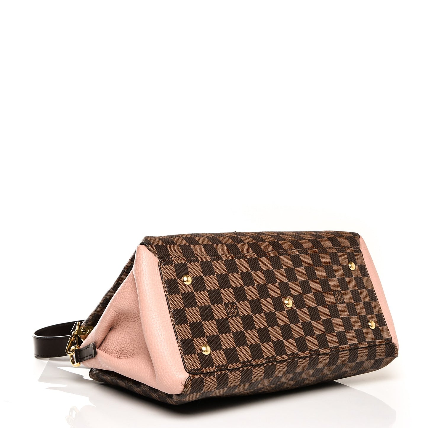 Cuir Taurillon Damier Ebene Normandy Magnolia