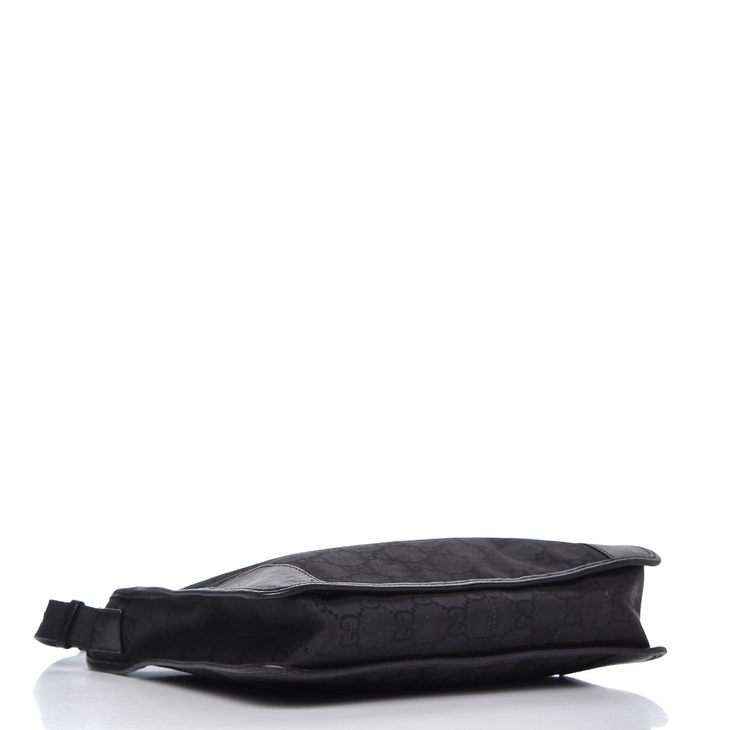 Nylon Monogram Shoulder Bag Black