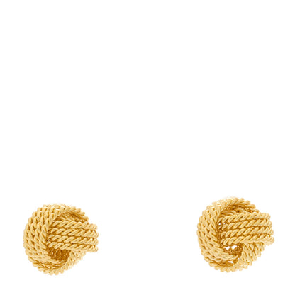 Tiffany 18K Yellow Gold Twist Knot Earrings 1 of 4