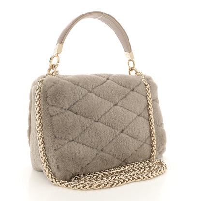 Louis Vuitton Shearling Malletage Top Handle GO-14 PM Grey 4 of 10