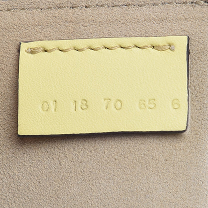 Chloe Suede Smooth Calfskin Mini Drew Shoulder Bag Lemonade 9 of 10