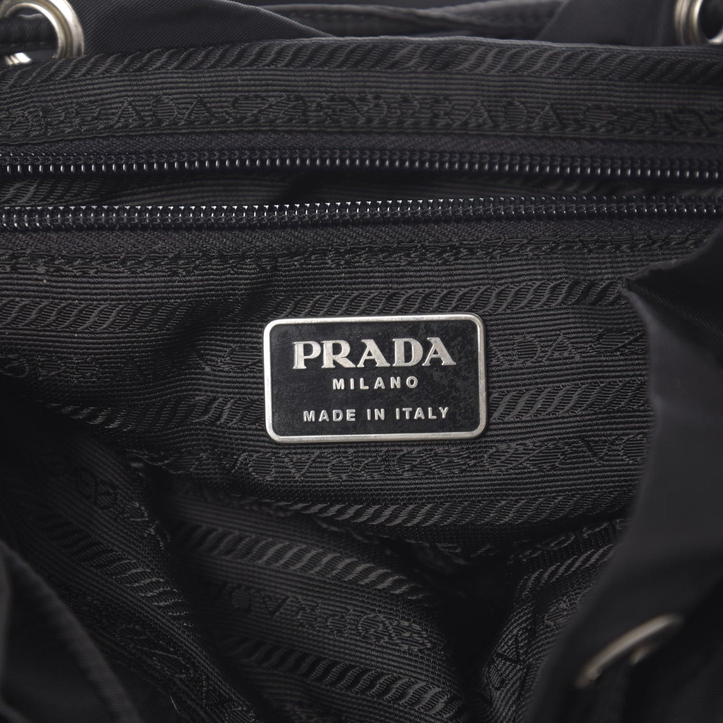 Nylon Vela Medium Backpack Black