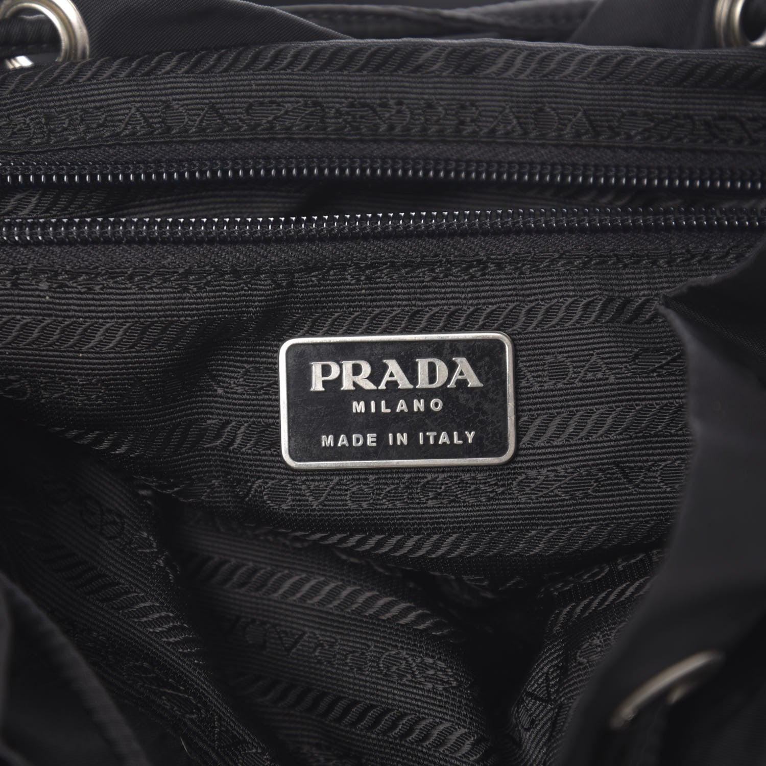 Prada Nylon Vela Medium Backpack Black 5 of 10