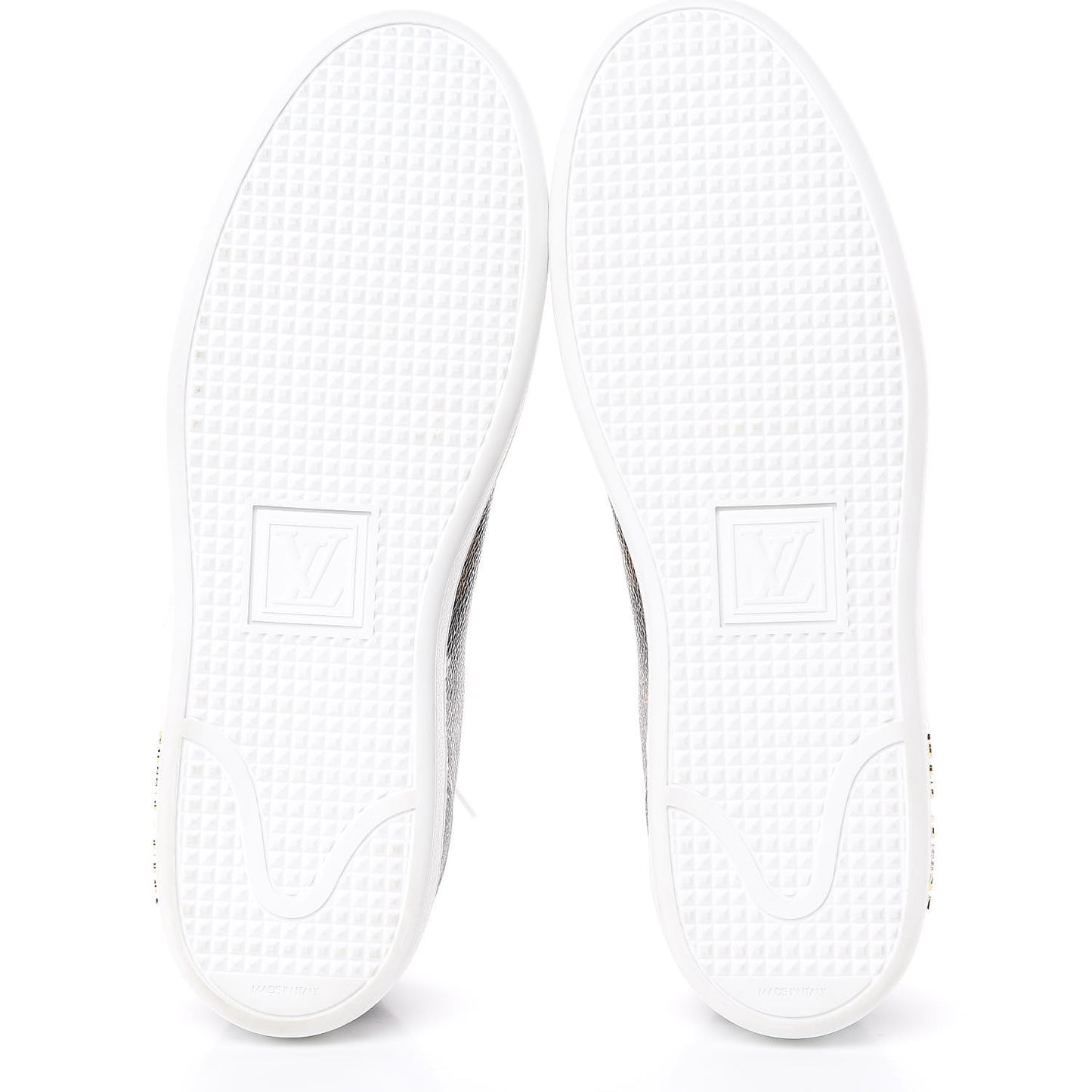 Calfskin Monogram LV Black Heart Sneakers 39.5 Cacao