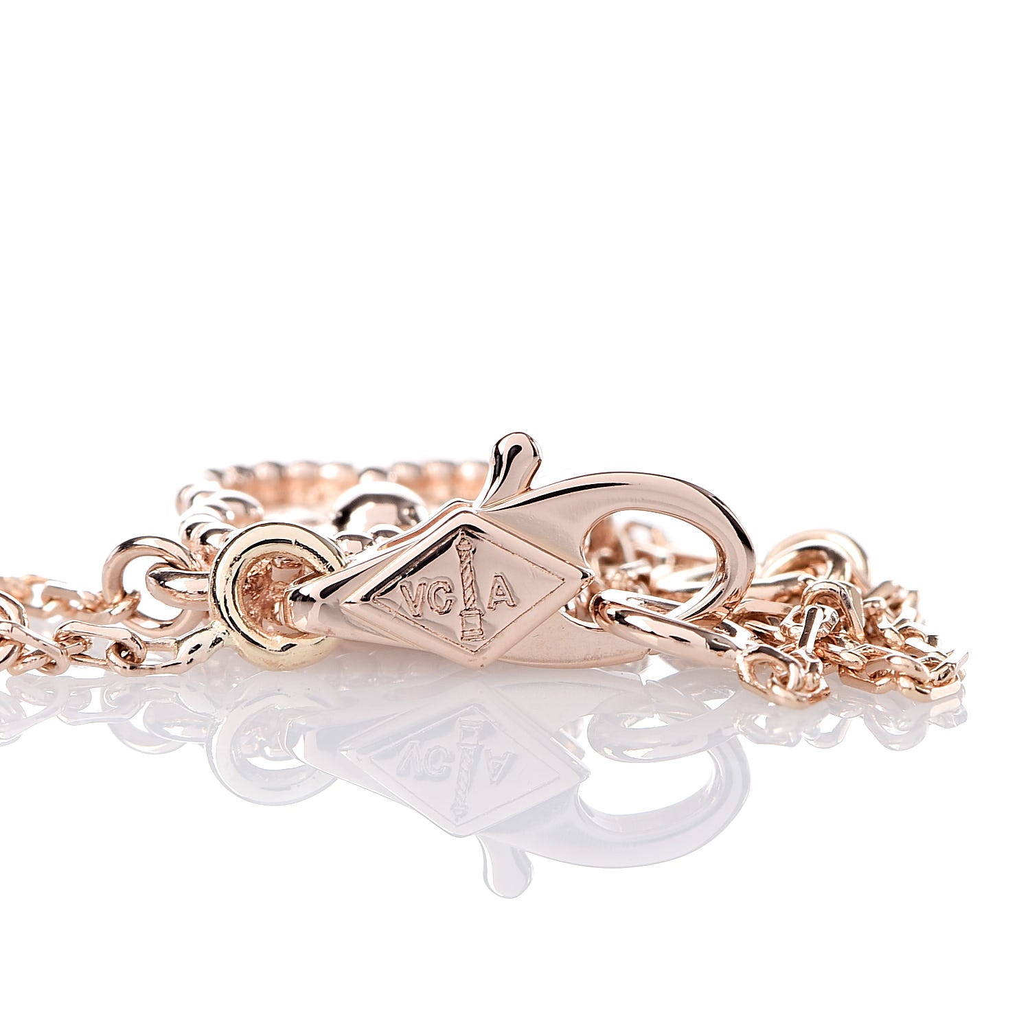 Van Cleef & Arpels 18K Rose Gold Sweet Alhambra Bracelet 4 of 7