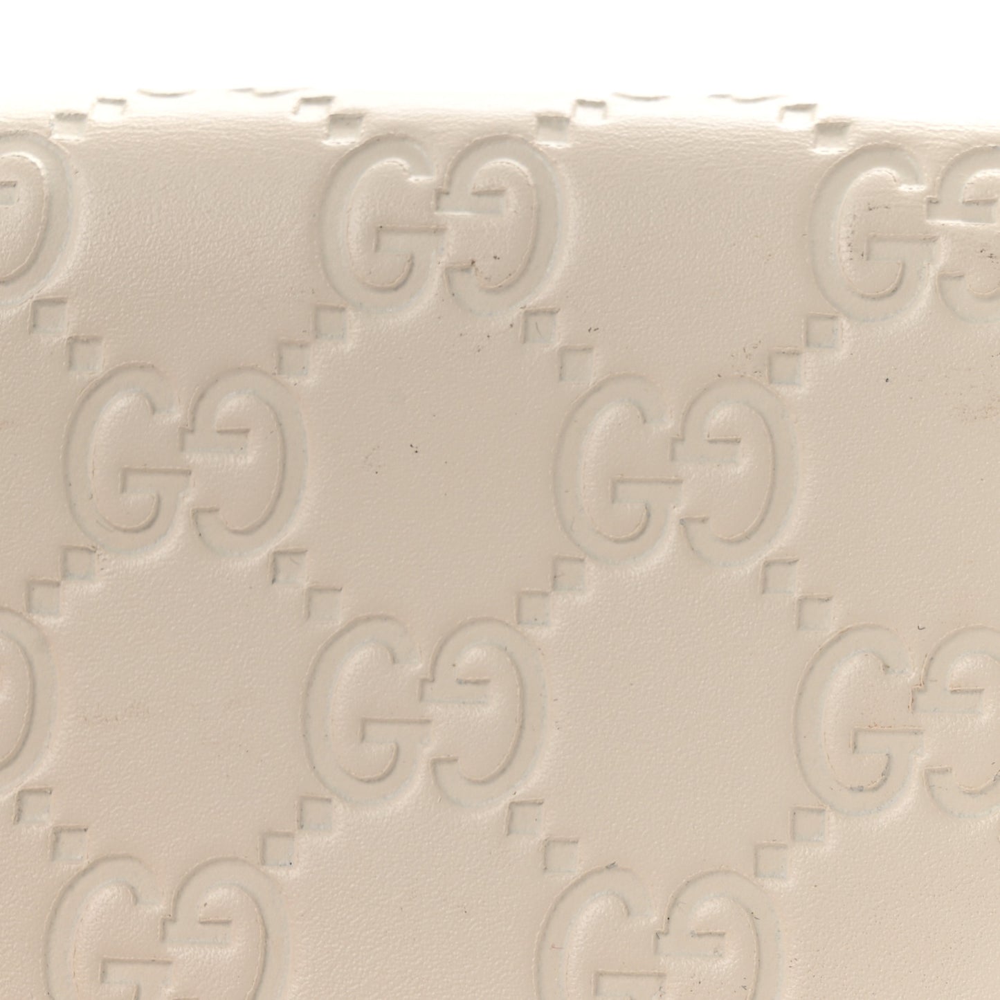 Guccissima Cherries Card Case Wallet White