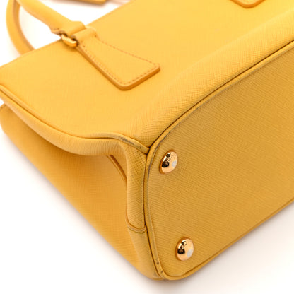 Prada Saffiano Lux Small Galleria Double Zip Tote Soleil 21 of 33