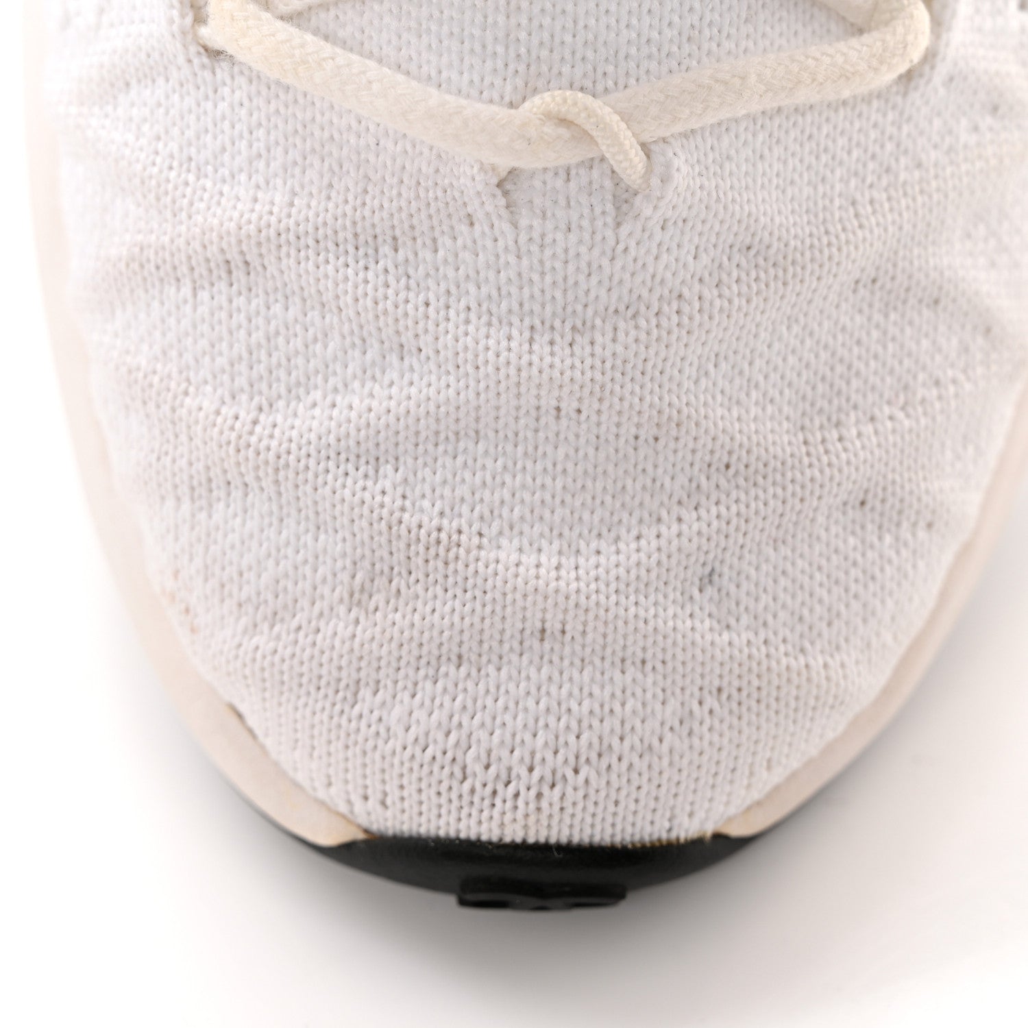 Chanel Fabric Logo Sneakers 37.5 White 13 of 14