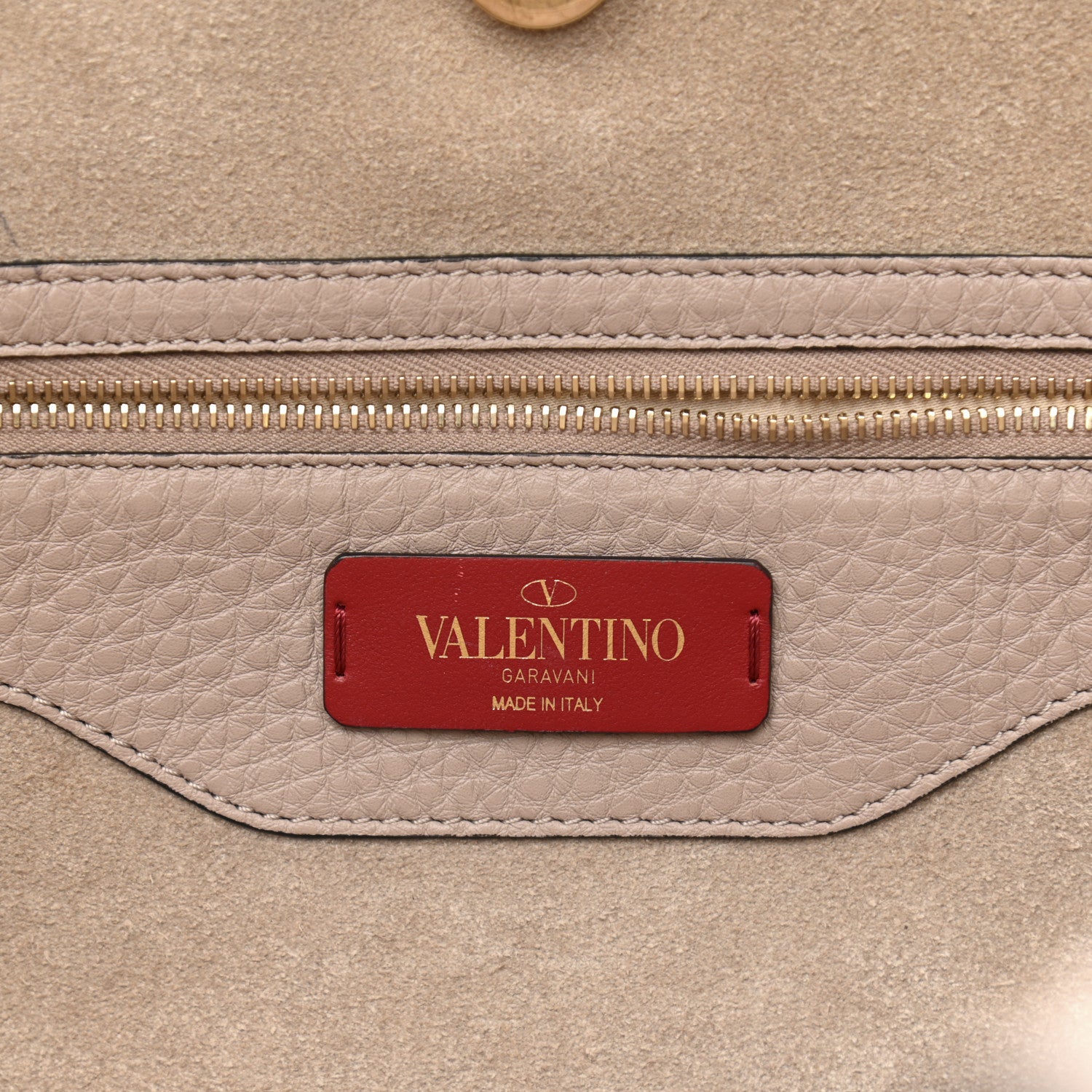 Valentino Garavani Grained Calfskin Rockstud Shoulder Tote Poudre 7 of 15