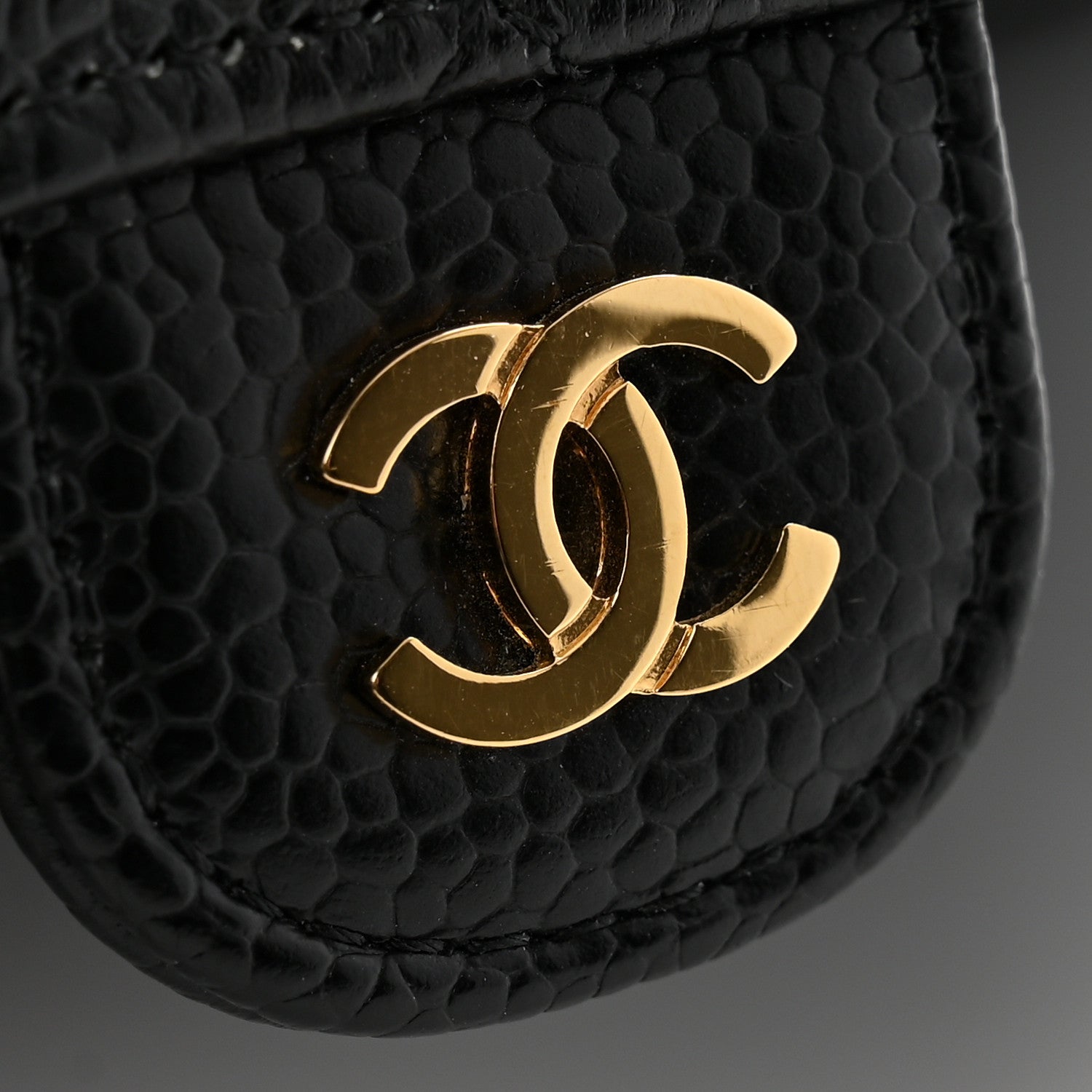 Chanel Caviar Quilted Large Gusset Flap Wallet Black 10 of 11