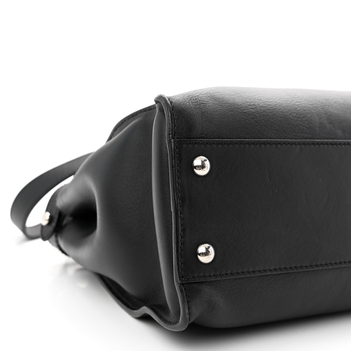 Vitello Seta Snakeskin Crocodile Monster Eyes Medium Peekaboo Iconic Satchel Black Girasole