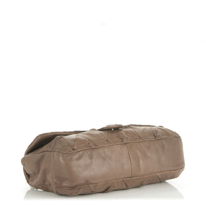 Chanel Lambskin Quilted Jumbo Origami Soft Squares Flap Khaki 4 of 7