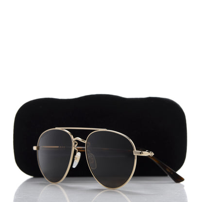 Gucci Metal Aviator Sunglasses GG0388S Gold 9 of 9