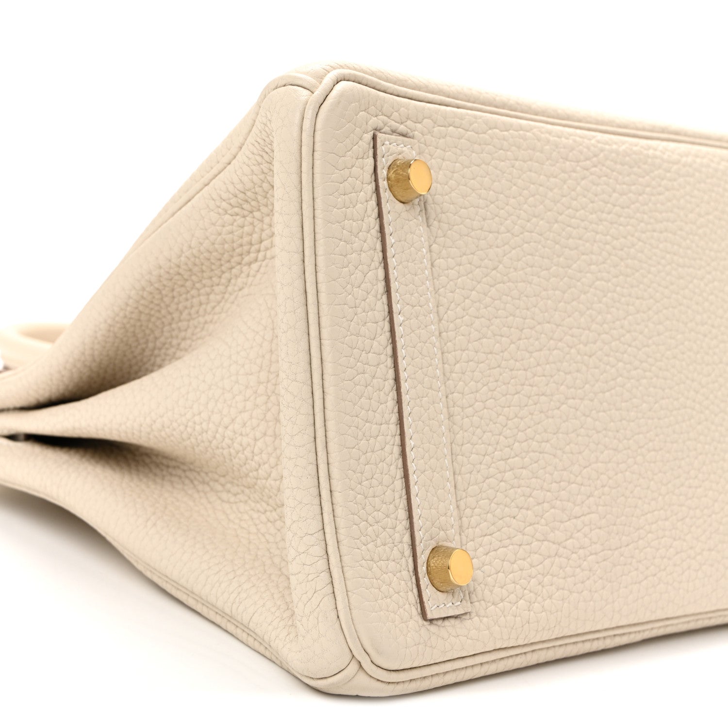 Hermes Taurillon Clemence Birkin 30 Craie 9 of 13