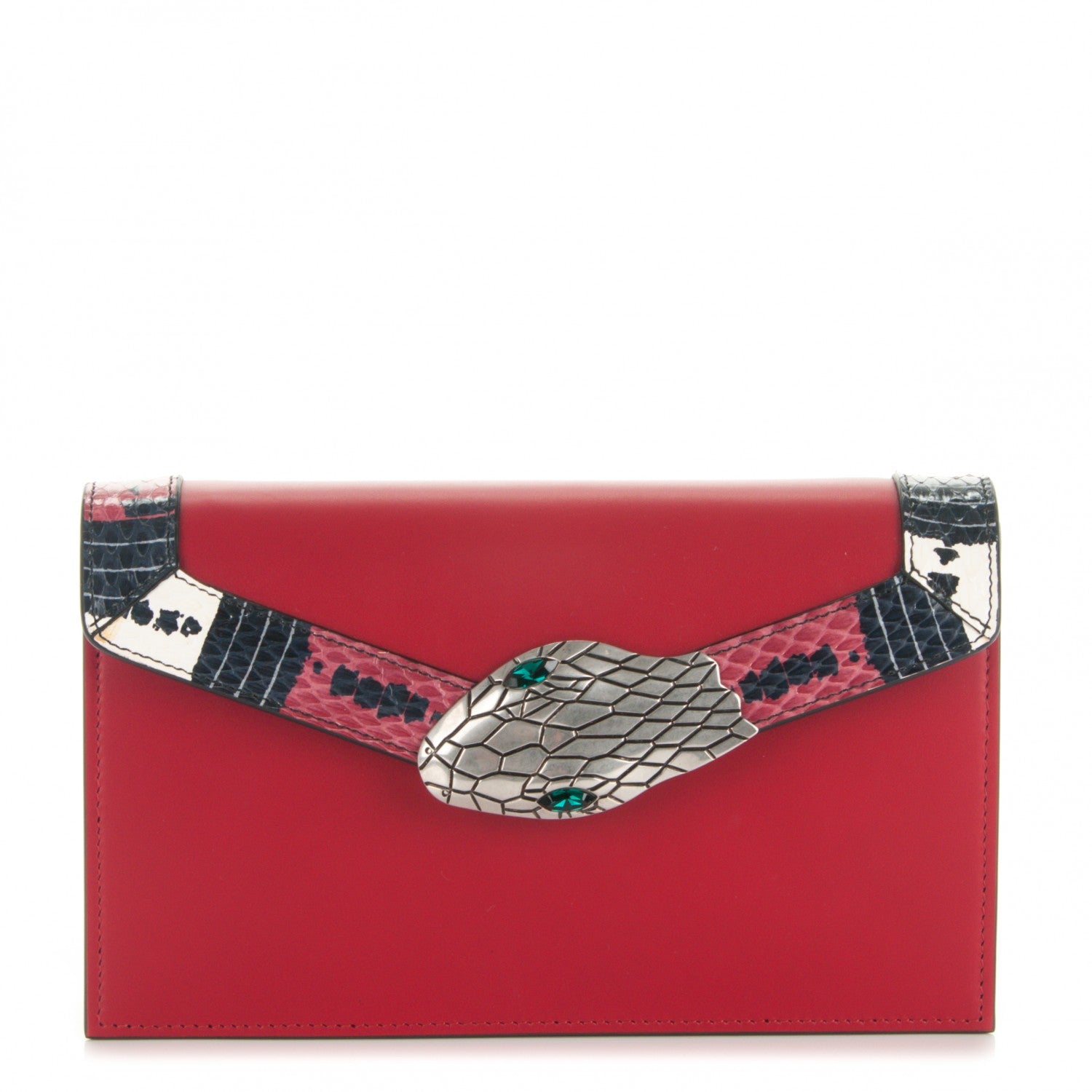Gucci Snakeskin Calfskin Lilith Shoulder Bag Hibiscus Red 1 of 7