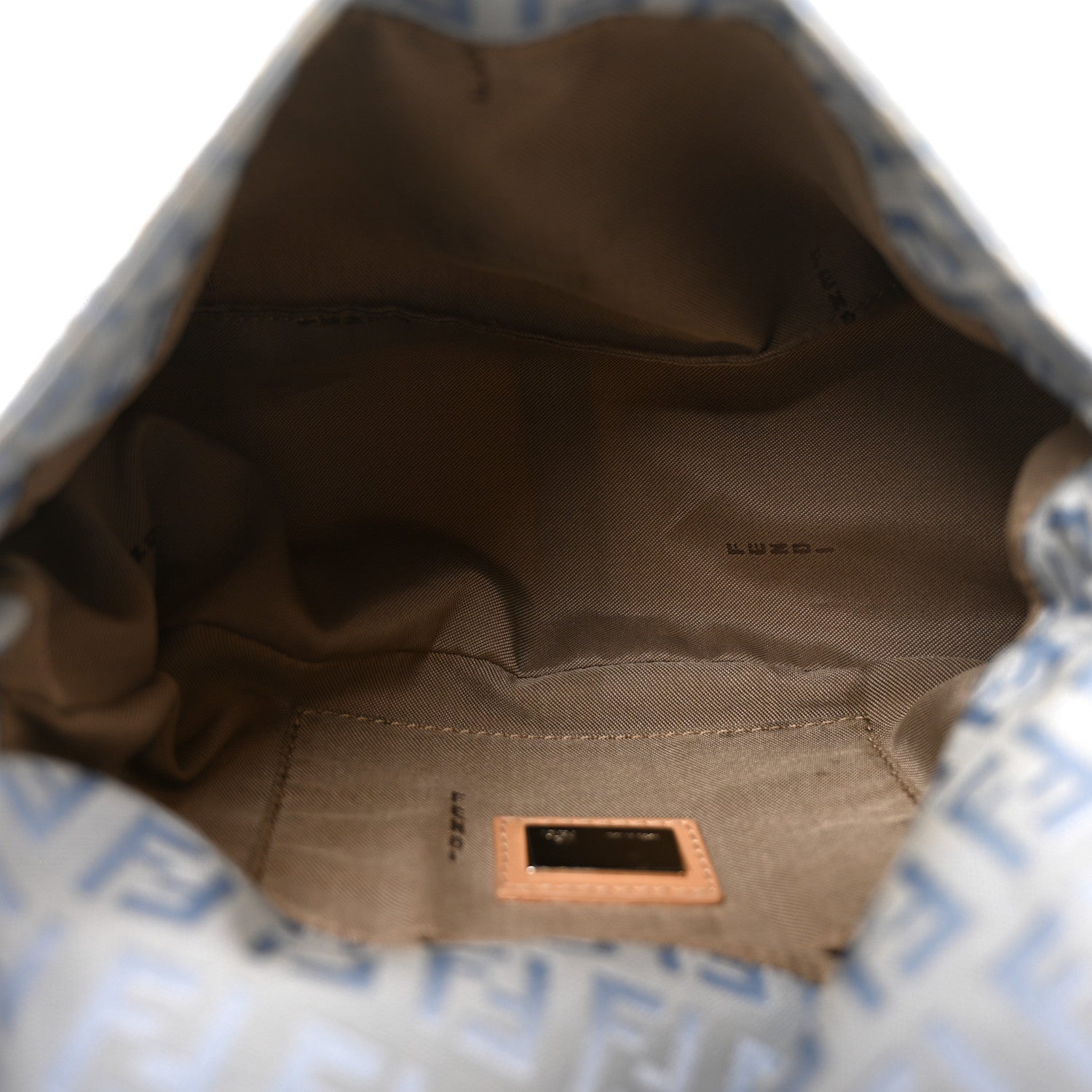 Fendi Zucchino Mini Mama Baguette Blue 5 of 9