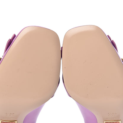 Gucci Malaga Kid GG Marmont Fringe 50mm Loafer Pumps 35.5 Candy Mousse 9 of 10