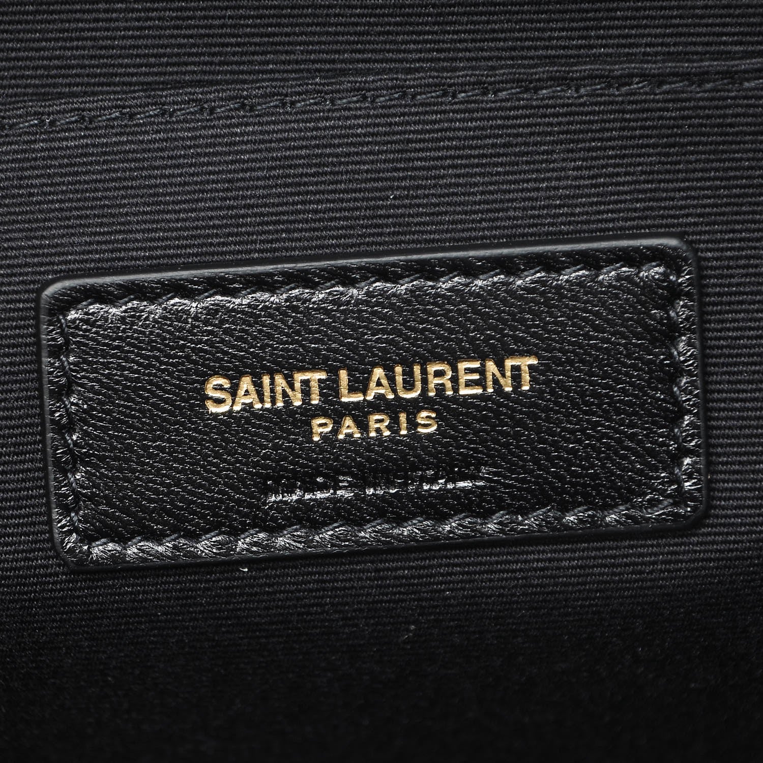 Saint Laurent Lambskin Patchwork Monogram Jamie Document Holder Black 6 of 7