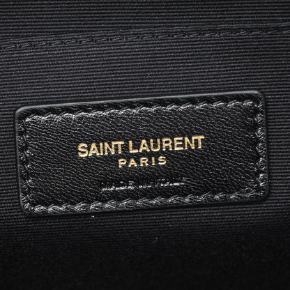 Saint Laurent Lambskin Patchwork Monogram Jamie Document Holder Black 6 of 7