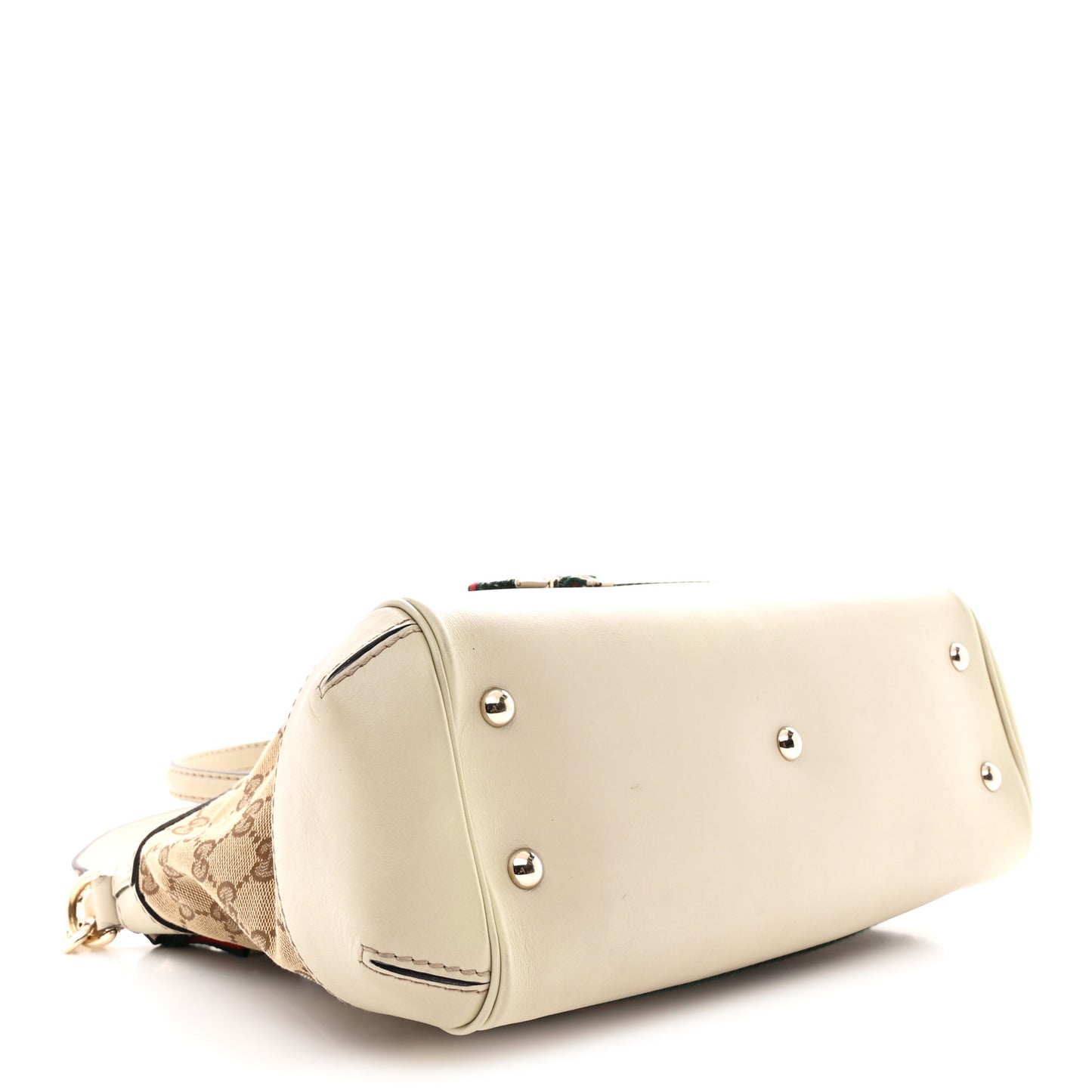 Monogram Web Mayfair Top Handle Satchel Beige