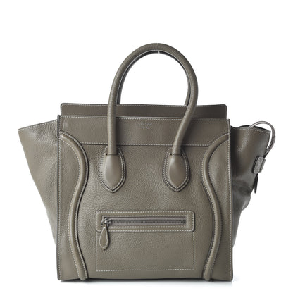 Celine Pebbled Calfskin Mini Luggage Souris 1 of 9