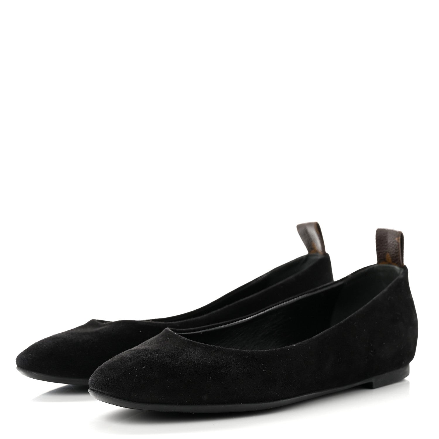 Louis Vuitton Suede Monogram Uniformes Ballet Flats 37 Black 3 of 8