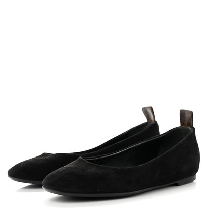 Louis Vuitton Suede Monogram Uniformes Ballet Flats 37 Black 3 of 8