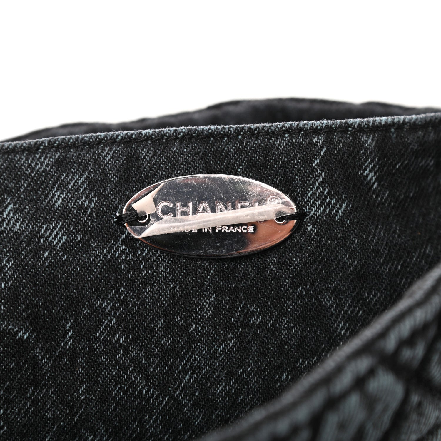 Chanel Denim Quilted Denimpression Flap Blue Black 6 of 11