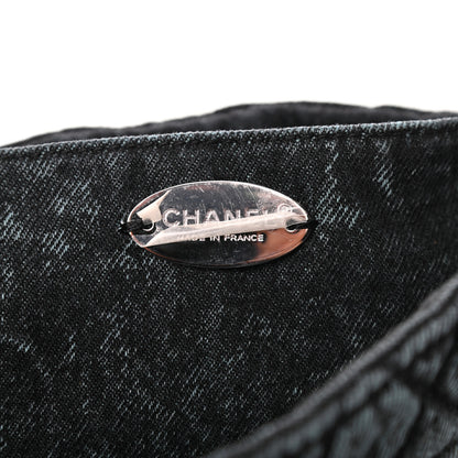 Chanel Denim Quilted Denimpression Flap Blue Black 6 of 11