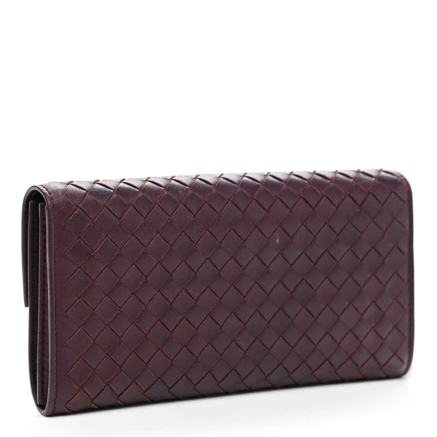 Nappa Intrecciato Continental Flap Wallet Opera