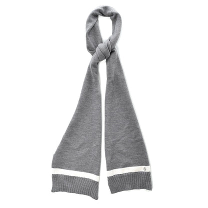 Gucci Wool Newporte Long Scarf Graphite Ivory 1 of 3