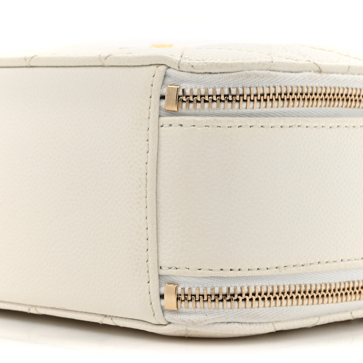 Chanel Caviar Quilted Small Pick Me Up Vanity Case White 10 of 16