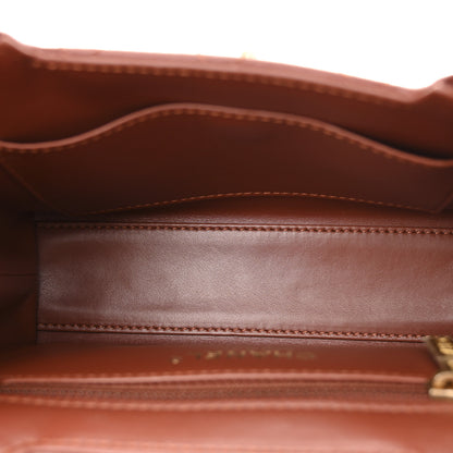 Chanel Shiny Aged Calfskin Quilted Nano Kelly Shopper Brown 5 of 11
