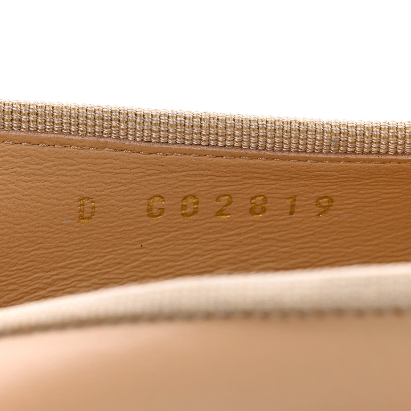 Lambskin Cap Toe CC Ballerina Flats 37.5 Beige Black