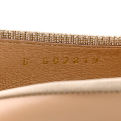 Chanel Lambskin Cap Toe CC Ballerina Flats 37.5 Beige Black 8 of 13