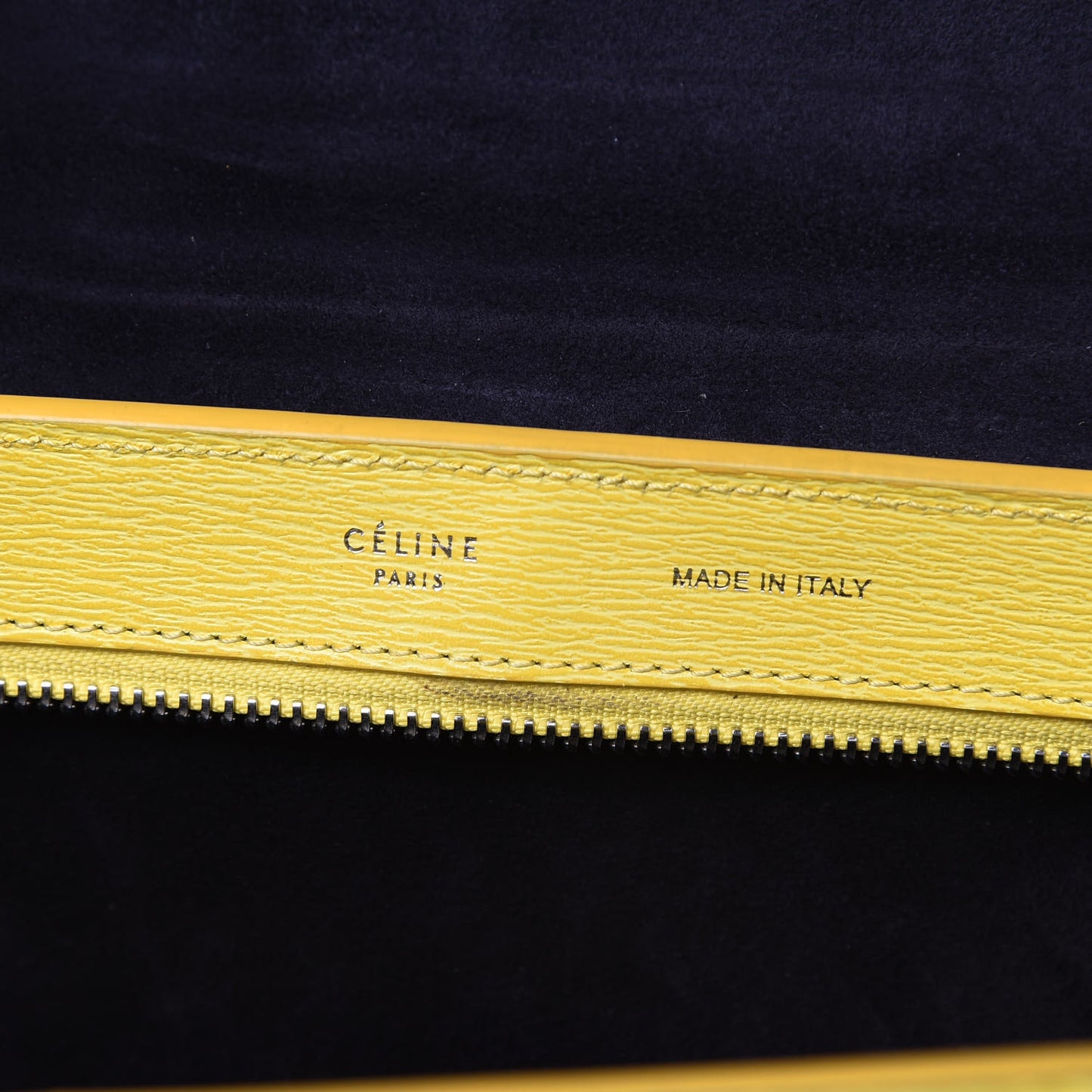 Liege Calfskin Small Trapeze Fluo Yellow