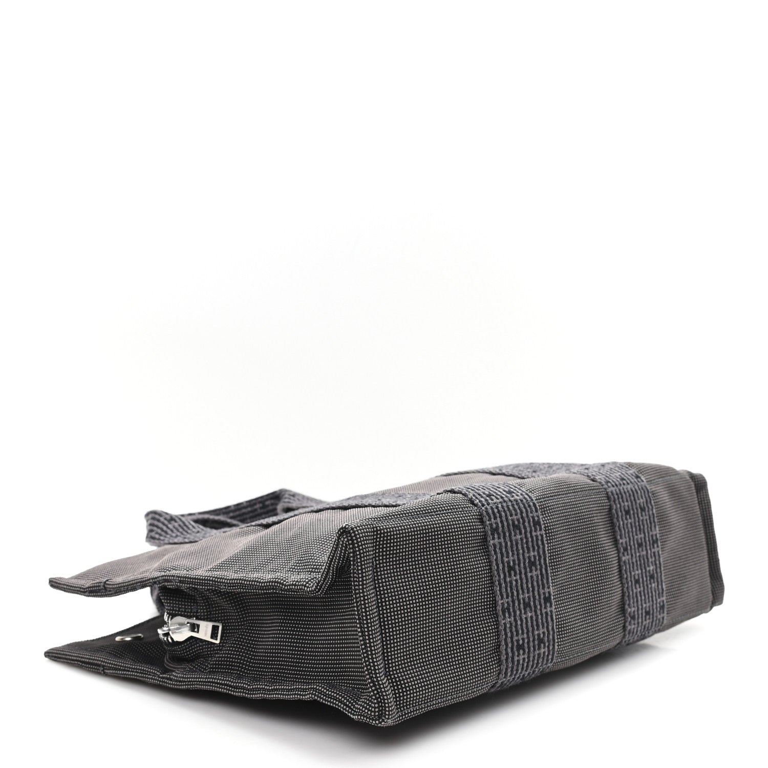Hermes Canvas Herline PM Tote Grey 3 of 8
