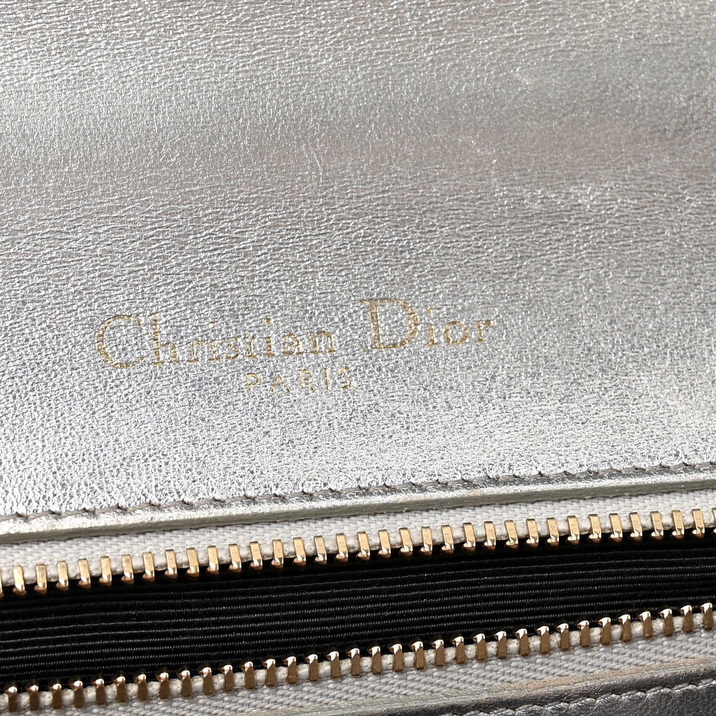 Metallic Ceramic Effect Deerskin Small Diorama Flap Bag Silver