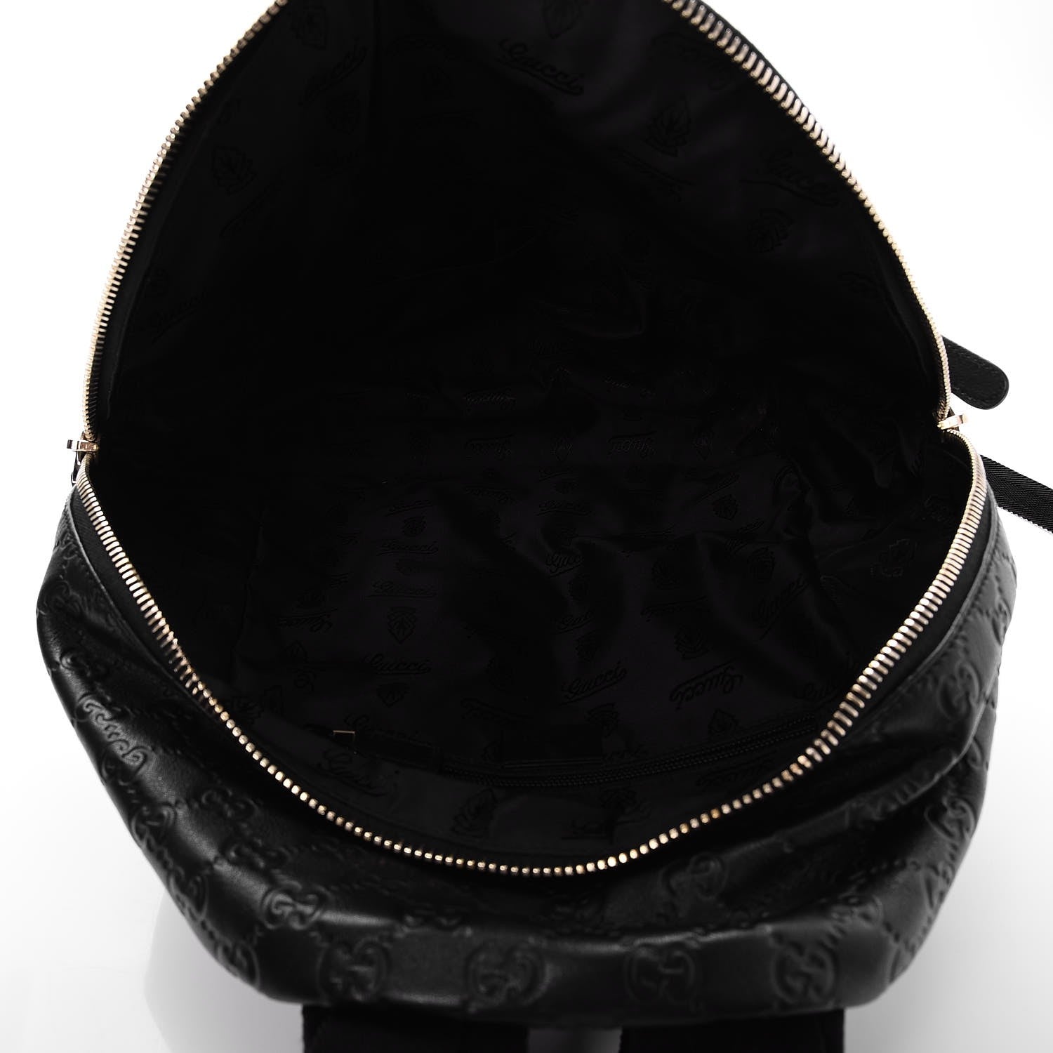Gucci Guccissima Medium Classic Backpack Black 5 of 7