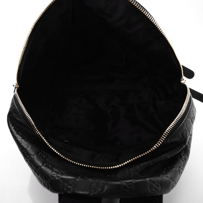 Gucci Guccissima Medium Classic Backpack Black 5 of 7