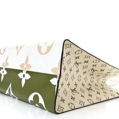 Louis Vuitton Monogram Giant Onthego GM Kaki Beige 10 of 10