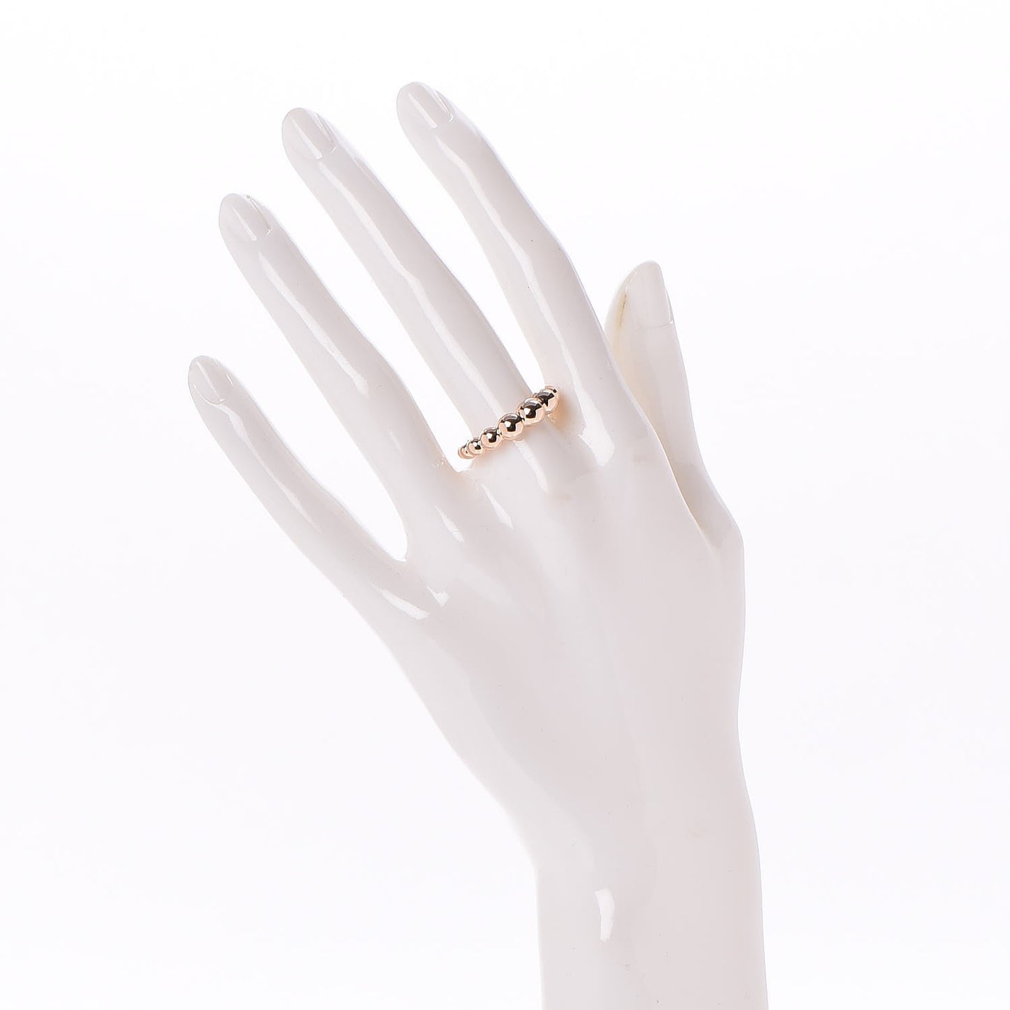 18K Rose Gold Perlee Pearls of Gold Variation Ring 53 6.5