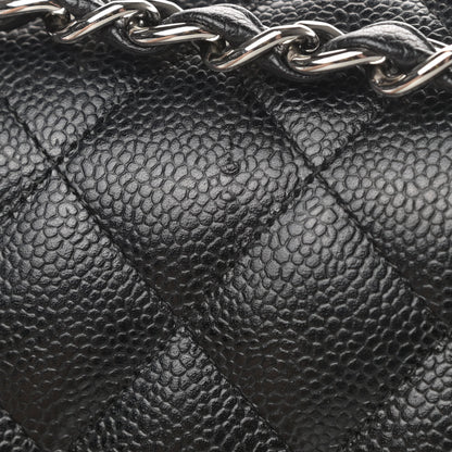Chanel Caviar Quilted Jumbo Double Flap Black 15 of 16