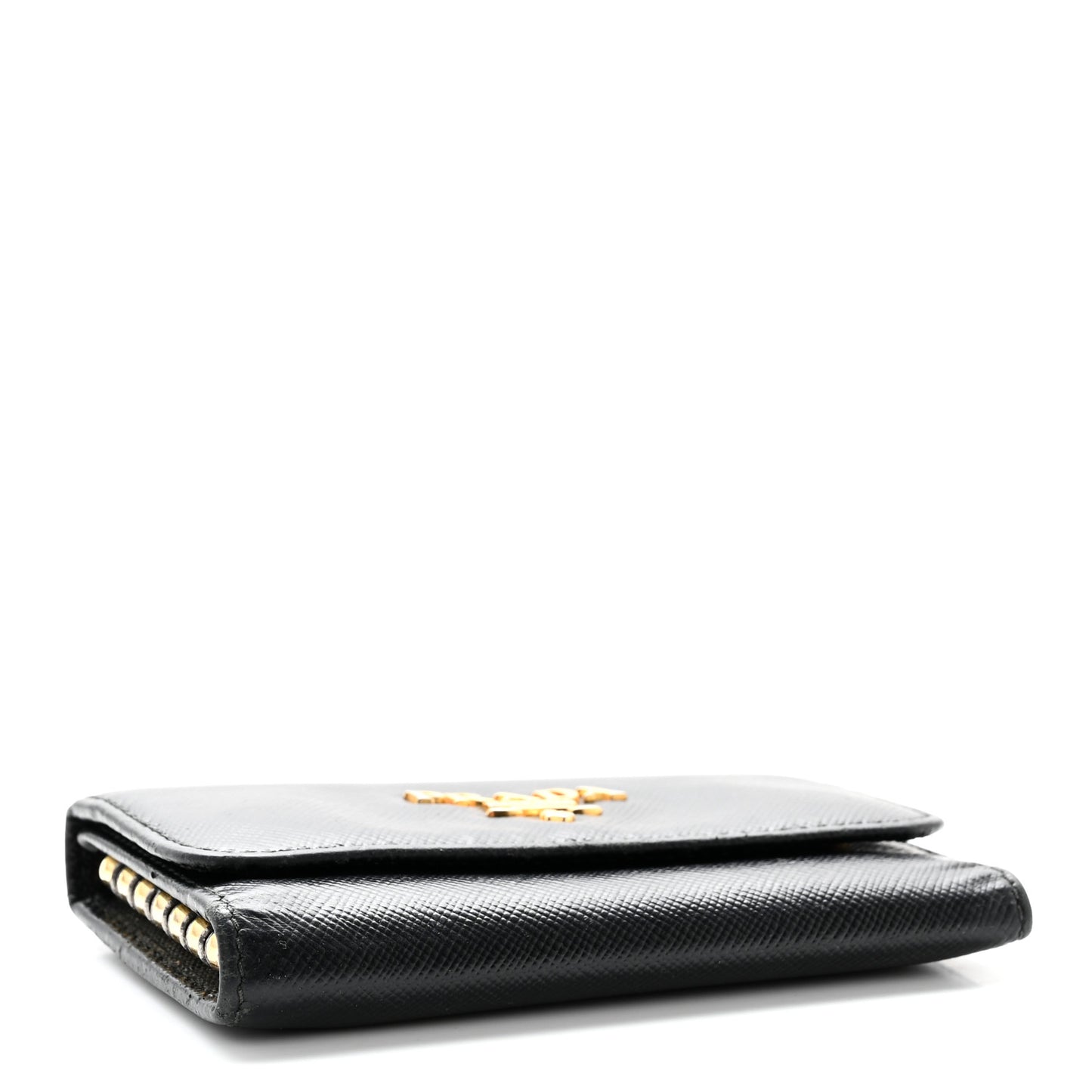 Saffiano Metal 6 Key Holder Black