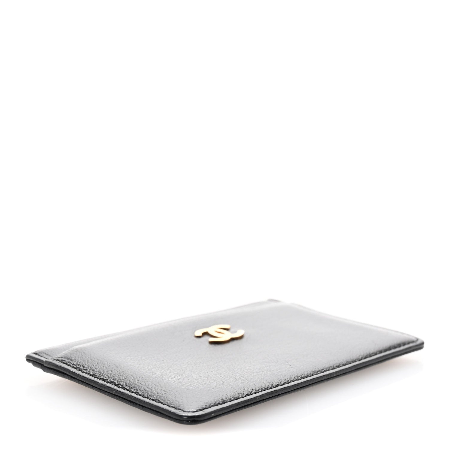 Chanel Goatskin CC Card Holder Black 4 of 8