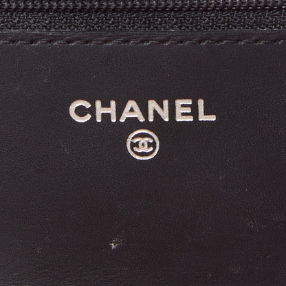 Chanel Calfskin Quilted Cambon Wallet On Chain WOC Black 10 of 10