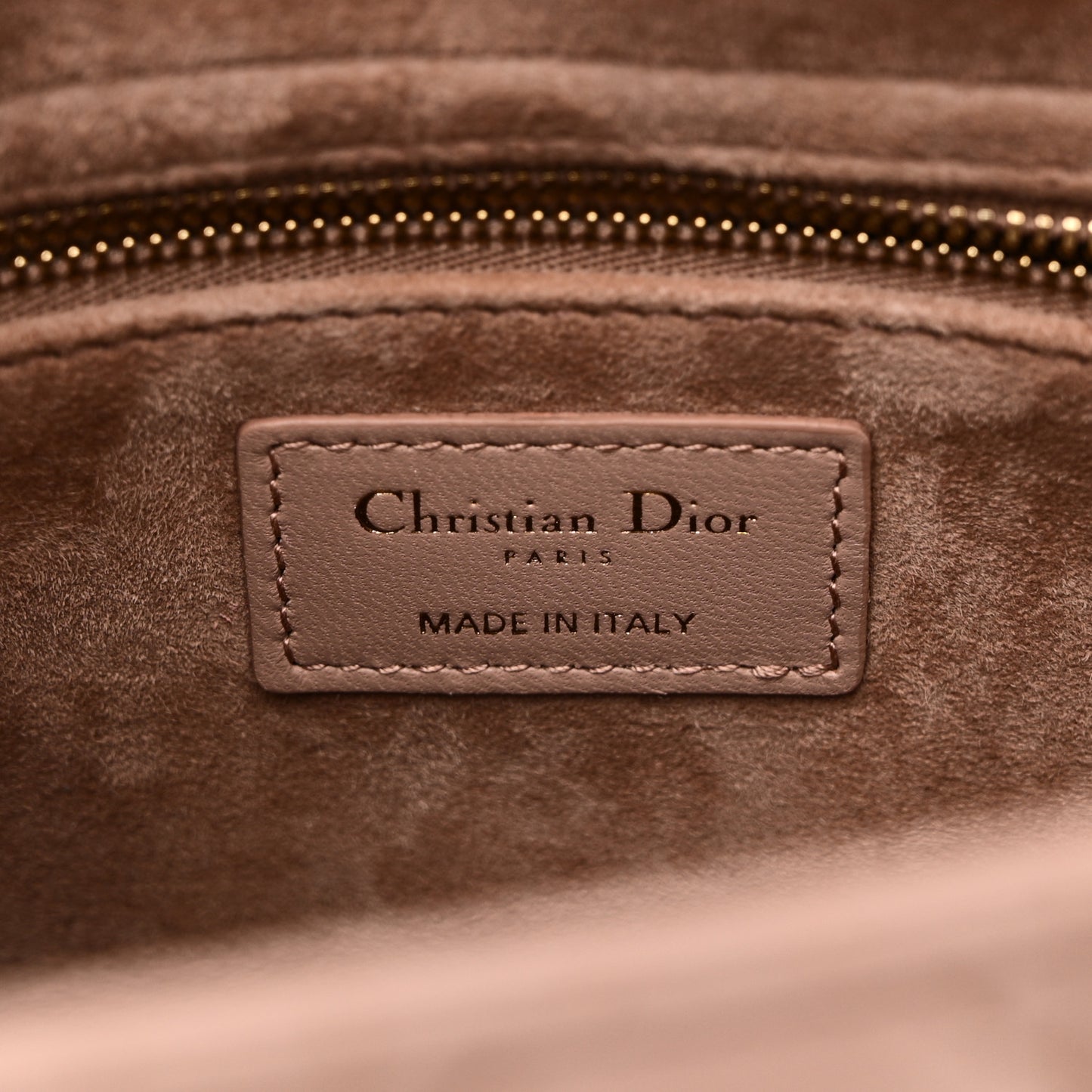 Lambskin Cannage Medium Lady Dior Fard