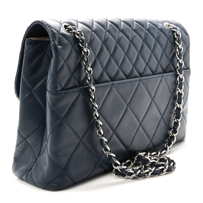 Chanel Calfskin Quilted In the Business Flap Dark Navy Blue 3 of 10