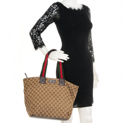 Gucci GG Monogram Large Web Handle Bucket Tote 2 of 7