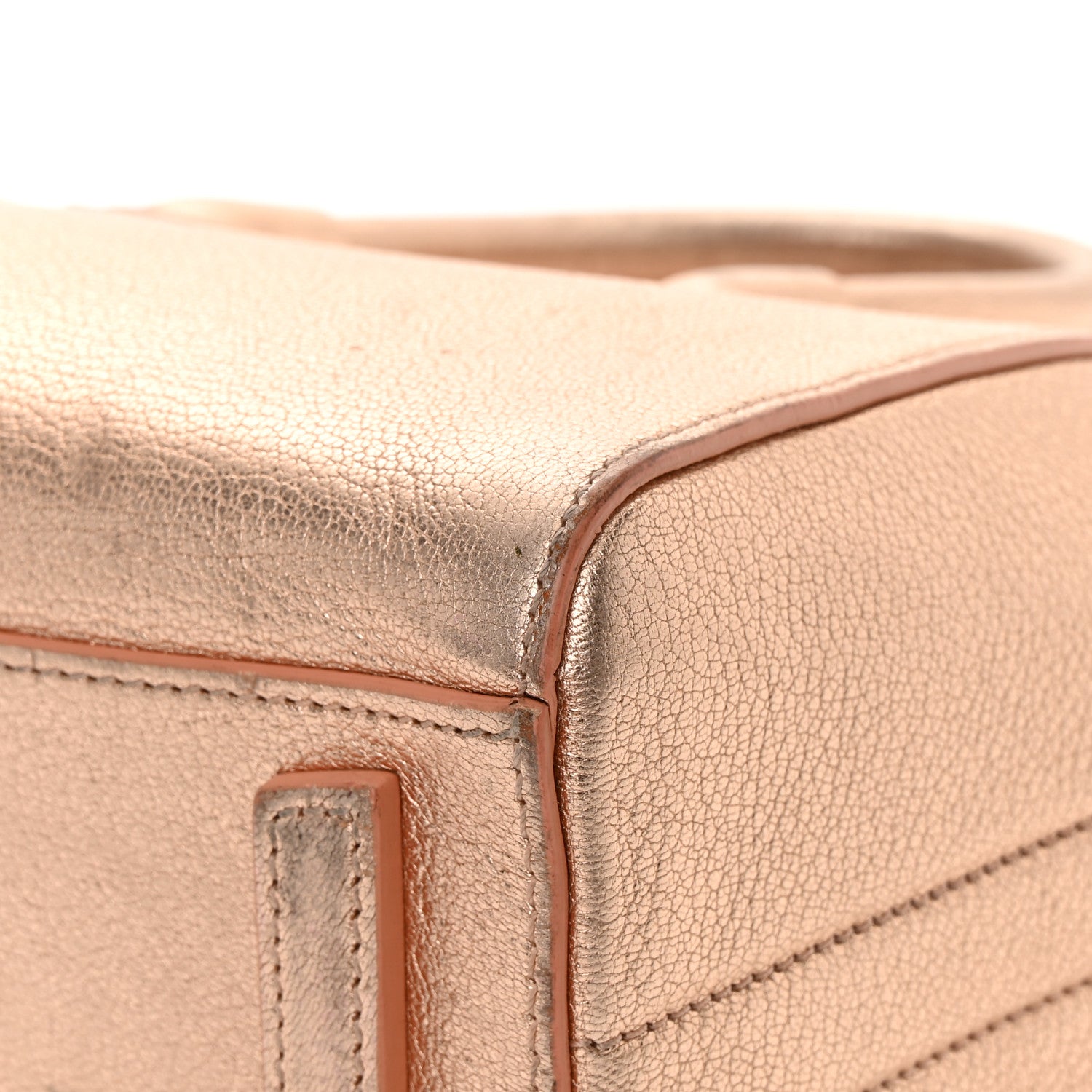Givenchy Metallic Sugar Goatskin Mini Antigona Light Pink 10 of 25